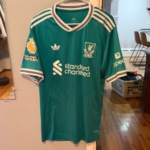 Adidas Teal Liverpool FC Jersey with White Accents